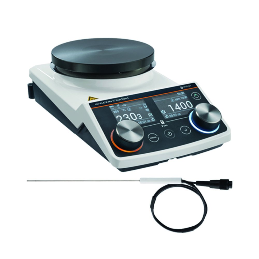 Magnetic stirrer Hei-PLATE Mix'n'Heat Expert, Sensor Basic package | Type: Hei-PLATE Mix'n'Heat Expert