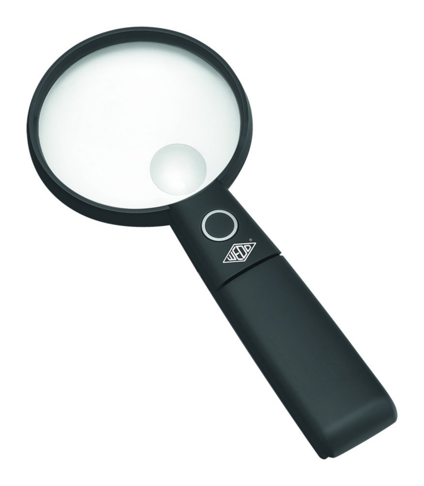 LED hand-held Magnifier | Lens mm: Ø 90