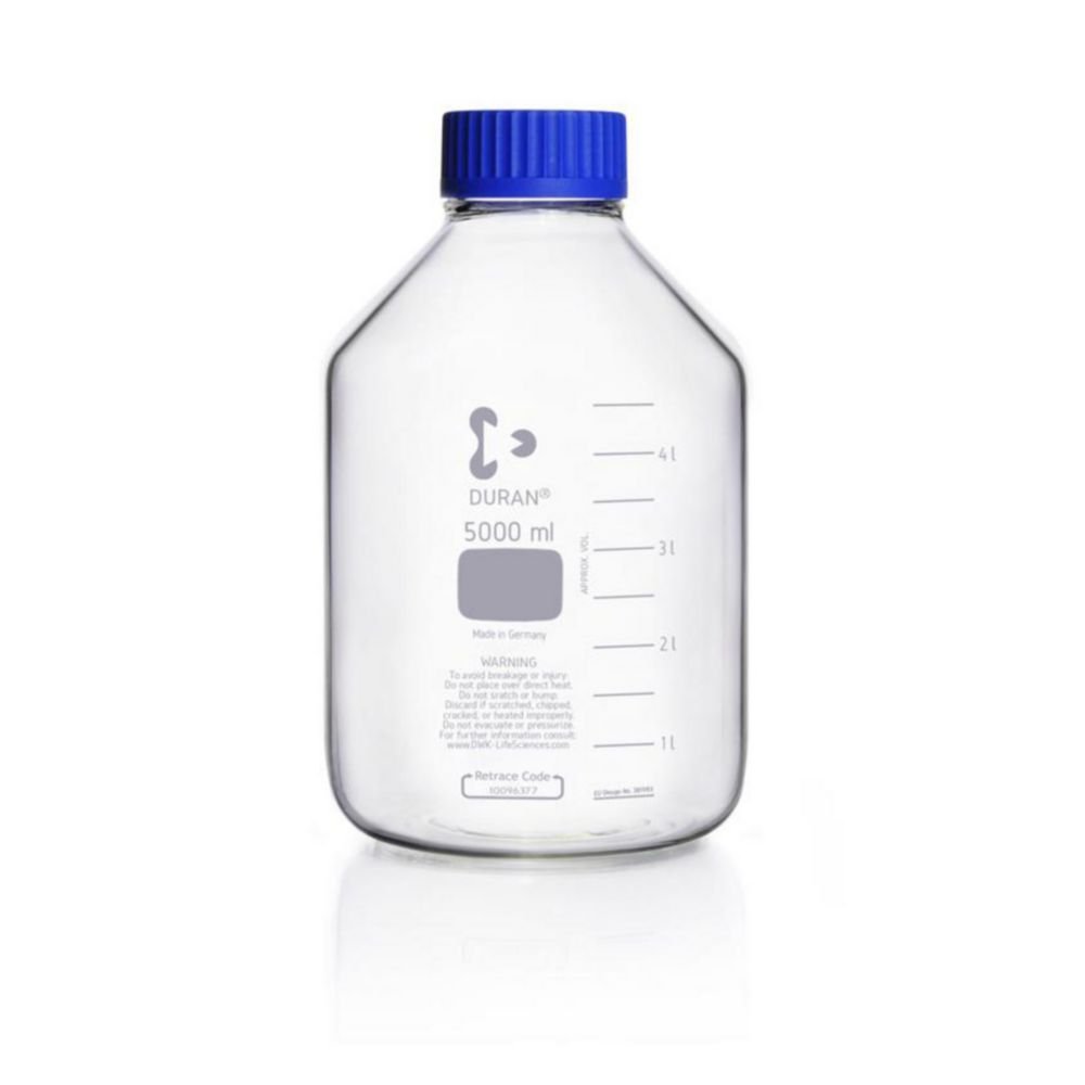 Weithalslaborflaschen GLS 80®, DURAN®, klar, mit Schraubverschluss | Nennvolumen: 5000 ml