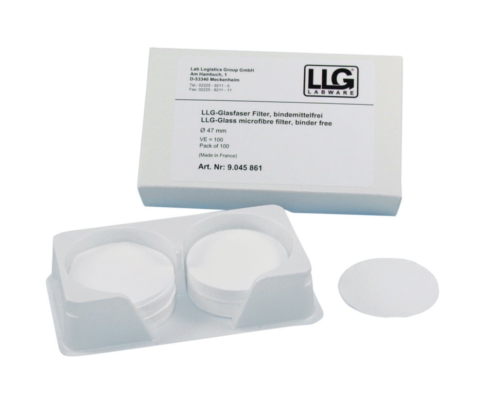 LLG-Glasfaser Filter, Rundfilter