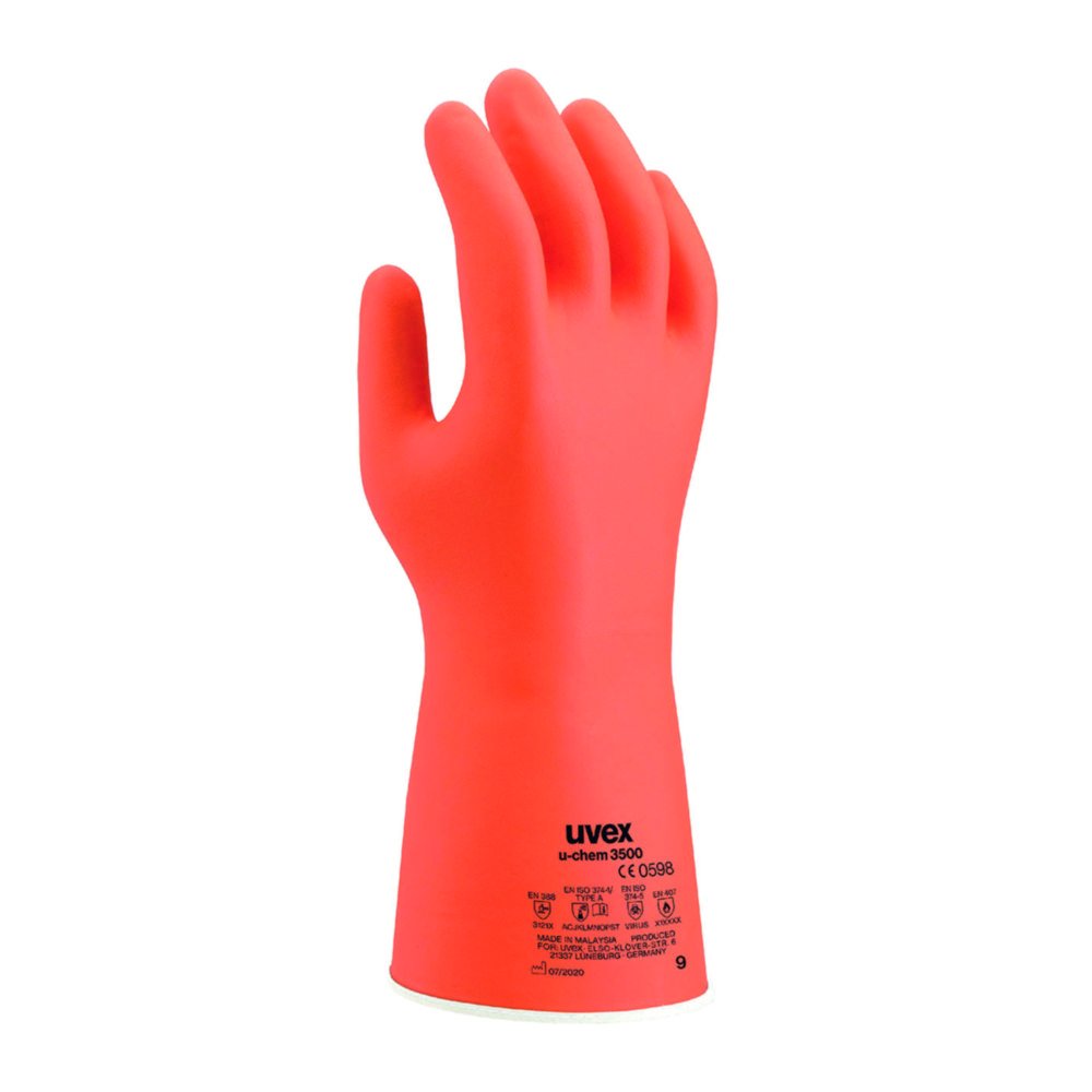 Chemical Protection Glove uvex u-chem 3500, NBR | Glove size: 10