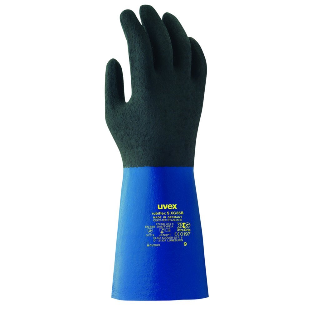 Chemical Protection Glove uvex rubiflex S XG35B, NBR