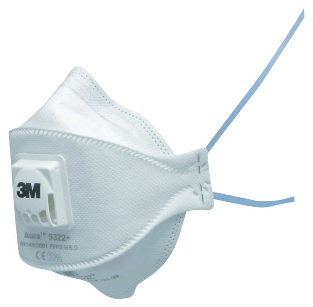 Masque respiratoire Gamme confort Aura™ 9300+, format pliable