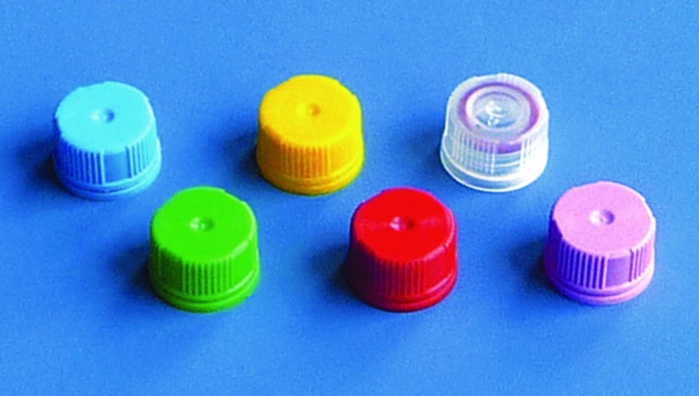 Screw caps, PP, for micro tubes