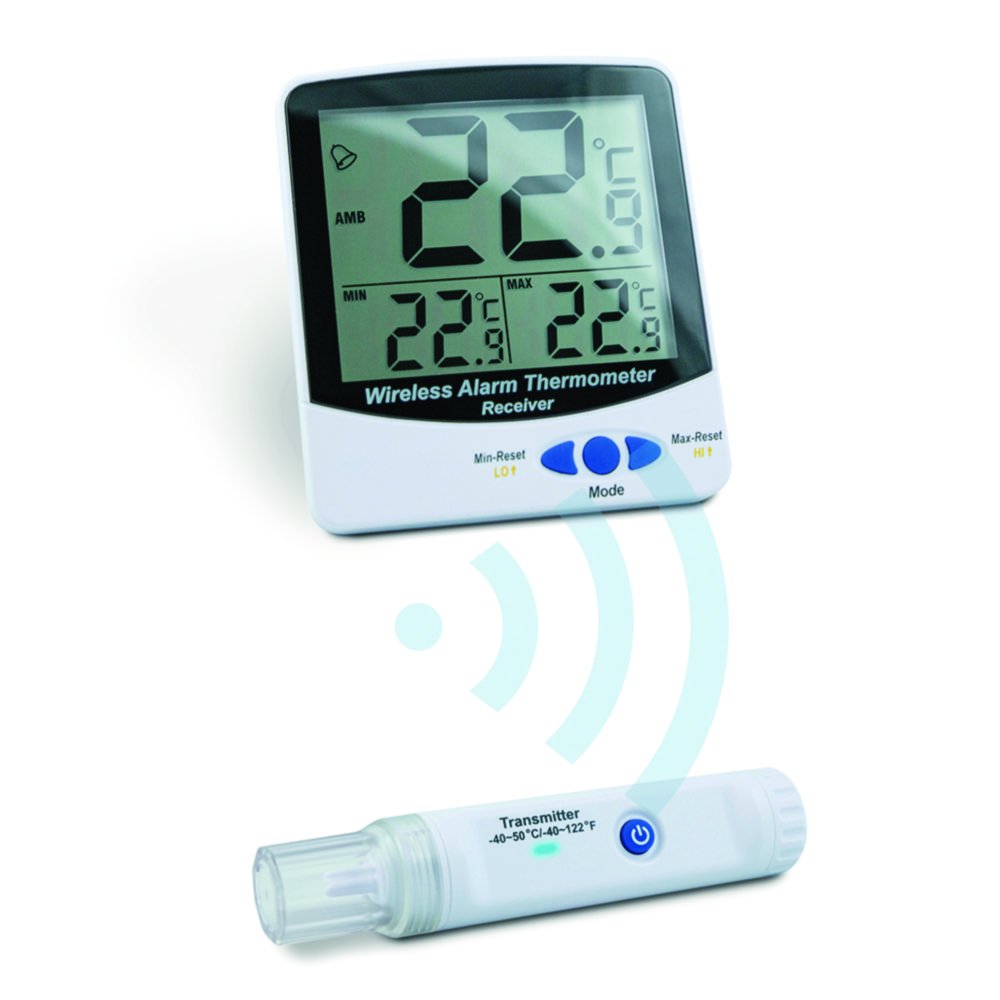 Thermomètre à alarme mini/maxi sans fil Type 13090