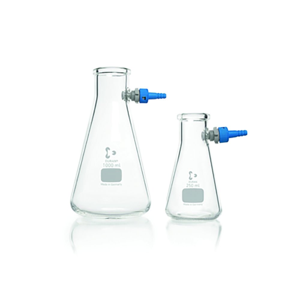 Fiole erlenmeyer à filtrer en verre DURAN® | Capacité ml: 100