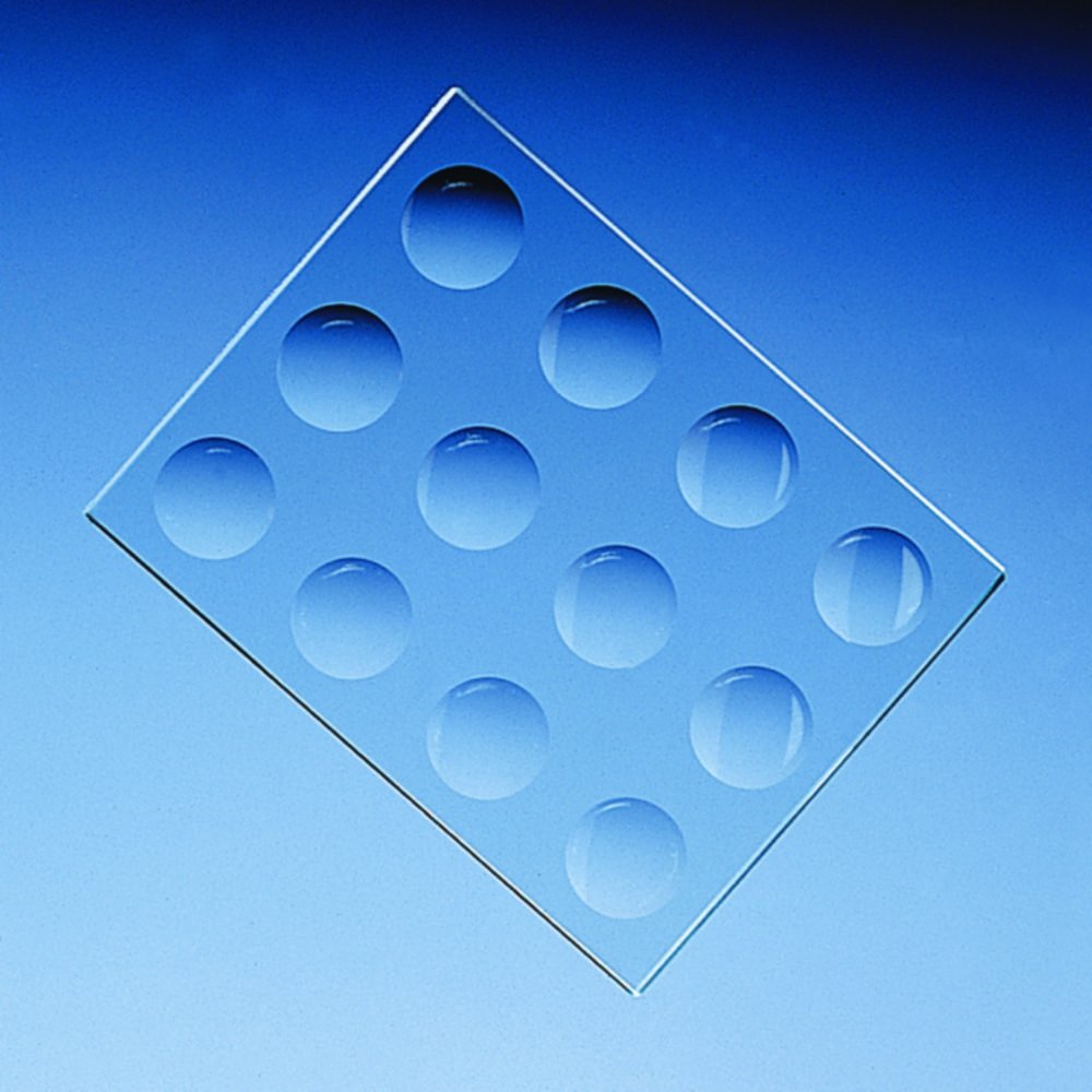 Plaques de coloration, verre sodocalcique | Dimensions (l x p x h) mm: 130 x 100 x 6