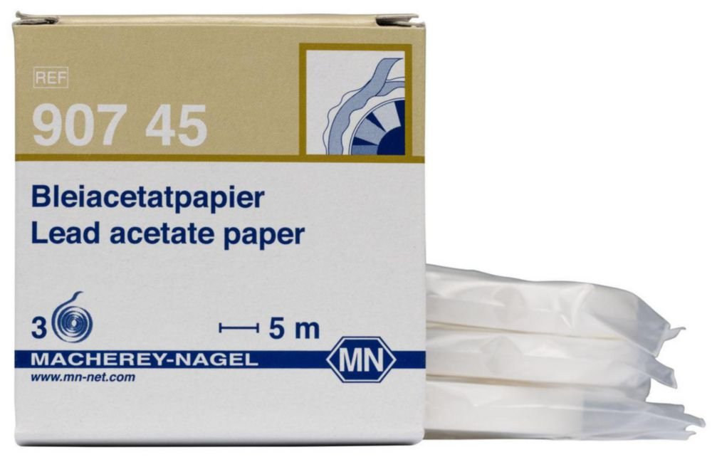 Testpapiere, Bleiacetat | Verpackungsinhalt: Nachfüllpackung à 3 Rollen
