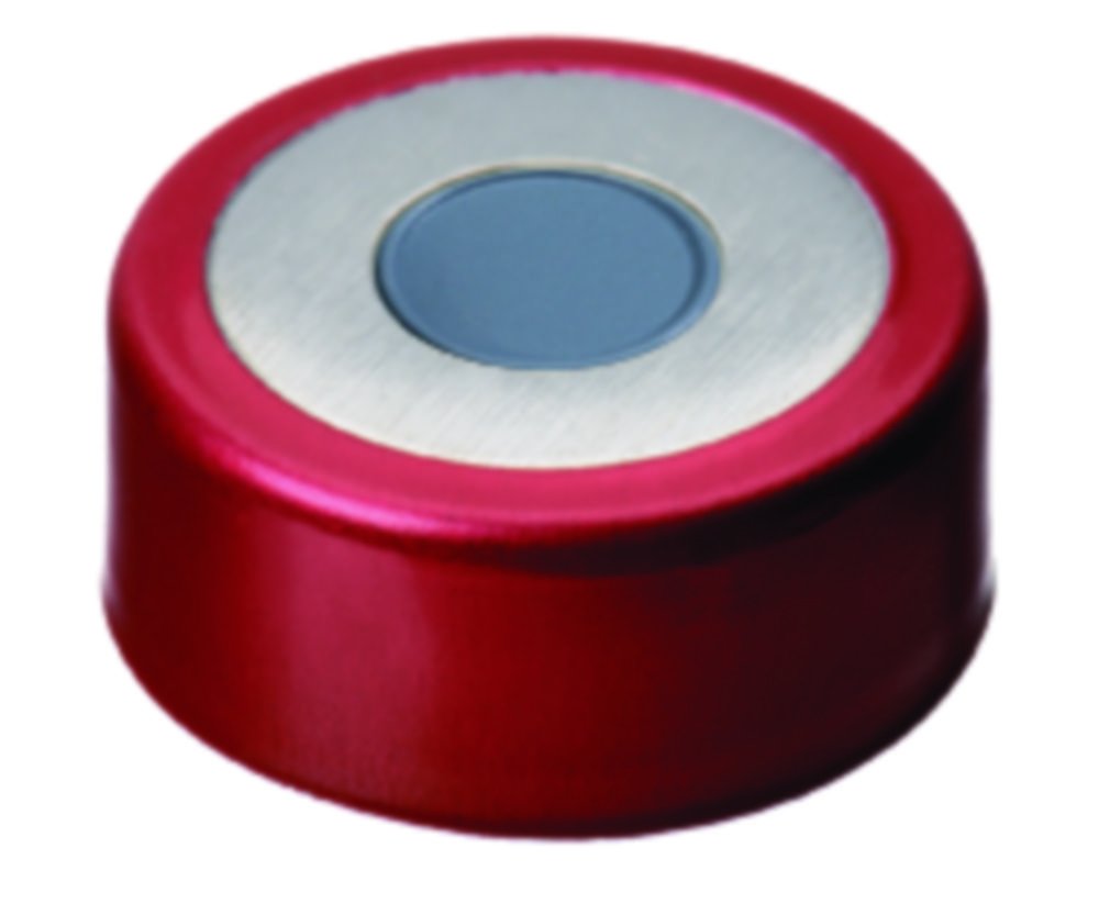 Capsule à sertir bi-métallique N 20 - LLG, préassemblée, magnétique | Couleur: Rouge