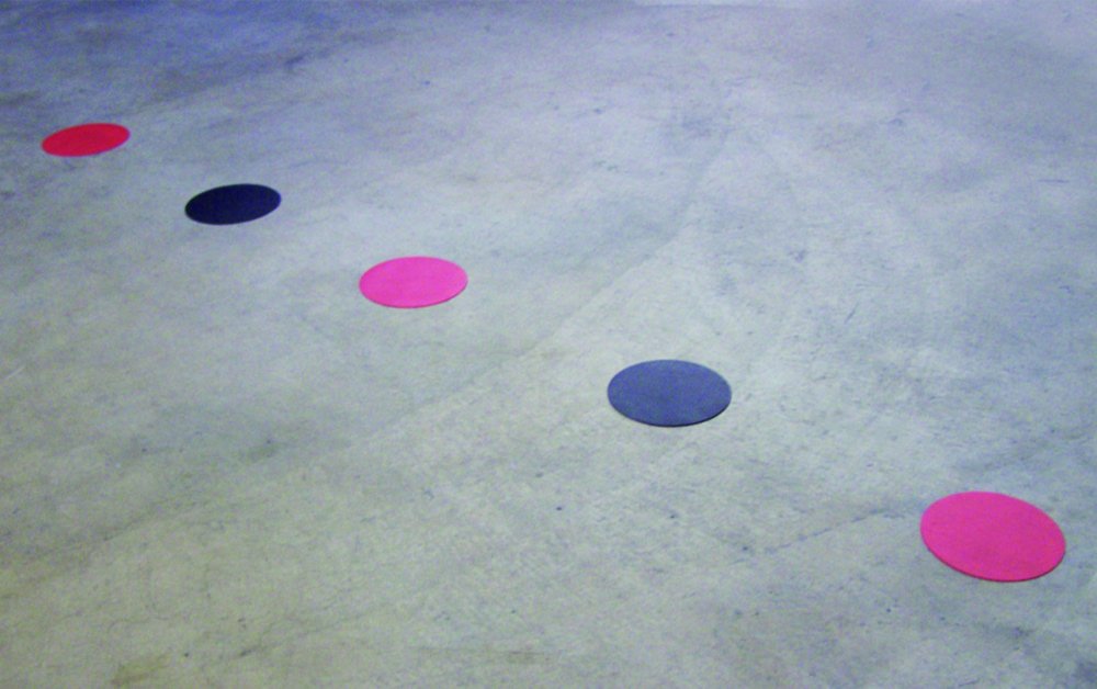 Floor markings DuraStripe® Supreme V, Circles | Colour: Black