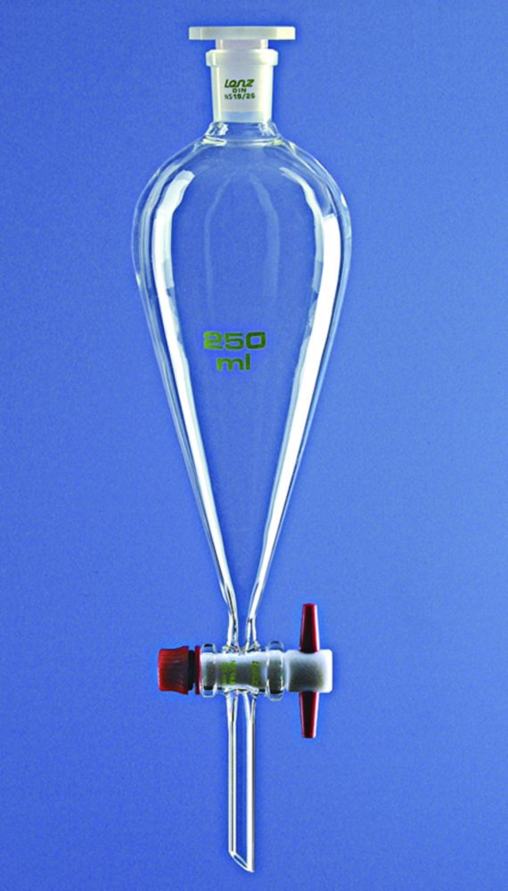 Separating funnels acc. to Squibb, borosilicate glass 3.3 | Description: Without scale