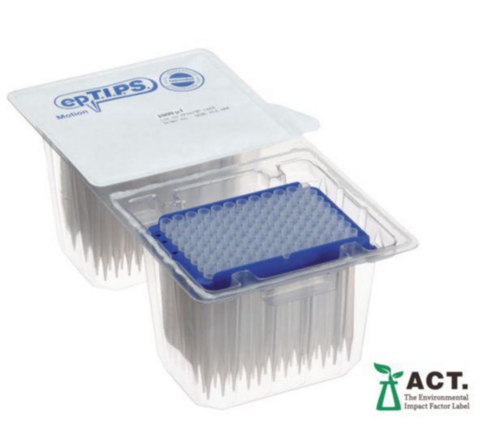 epT.I.P.S.® Motion als Reload System, mit Filter, PCR clean, 10 – 1.000 µL, ACT, 2.304 Tips (24 Trays × 96 Tips)
