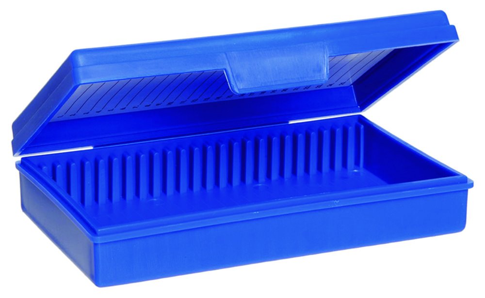 Objektträgerboxen, PP | Farbe: Blau
