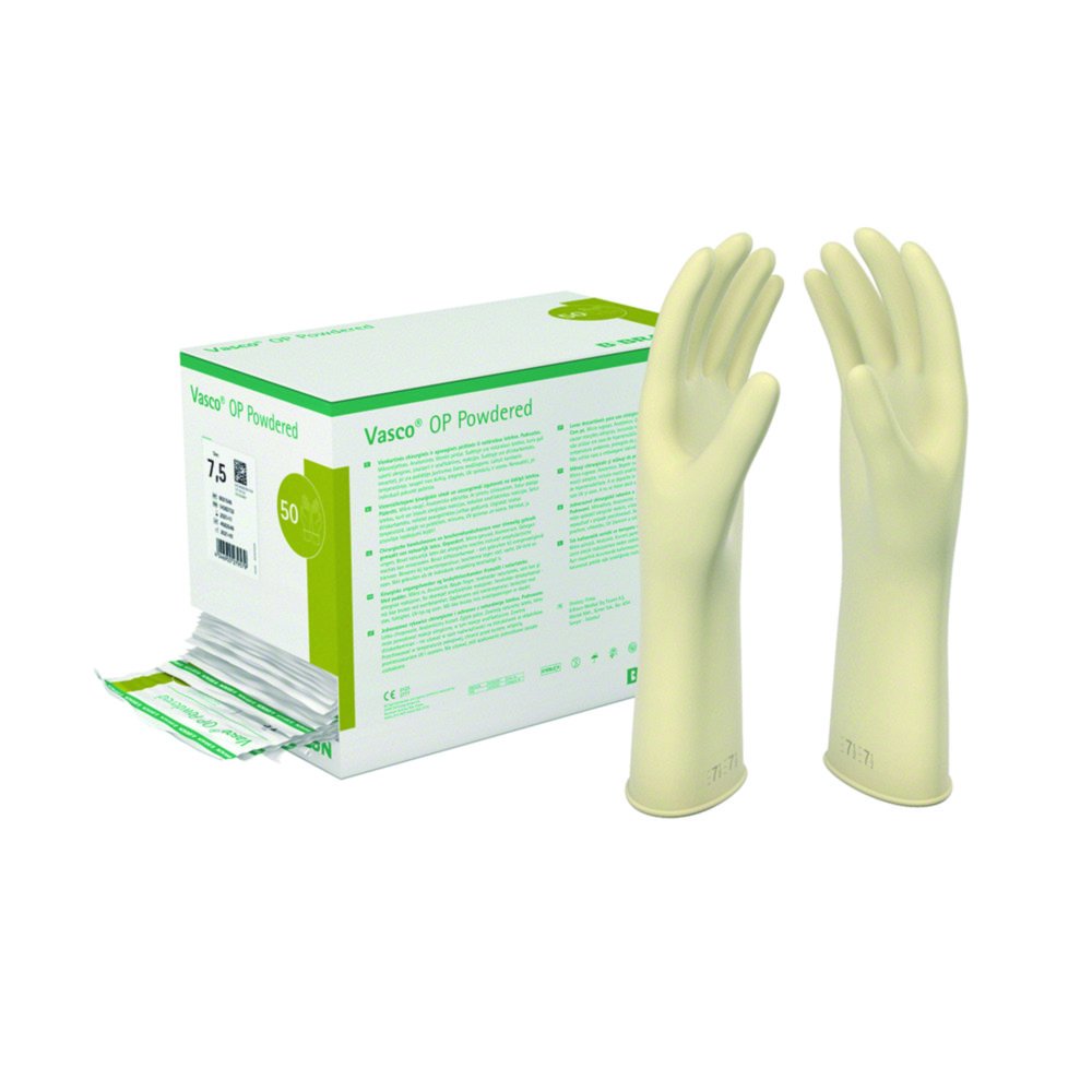 Disposable Gloves, Vasco®, Latex, Powdered | Glove size: L