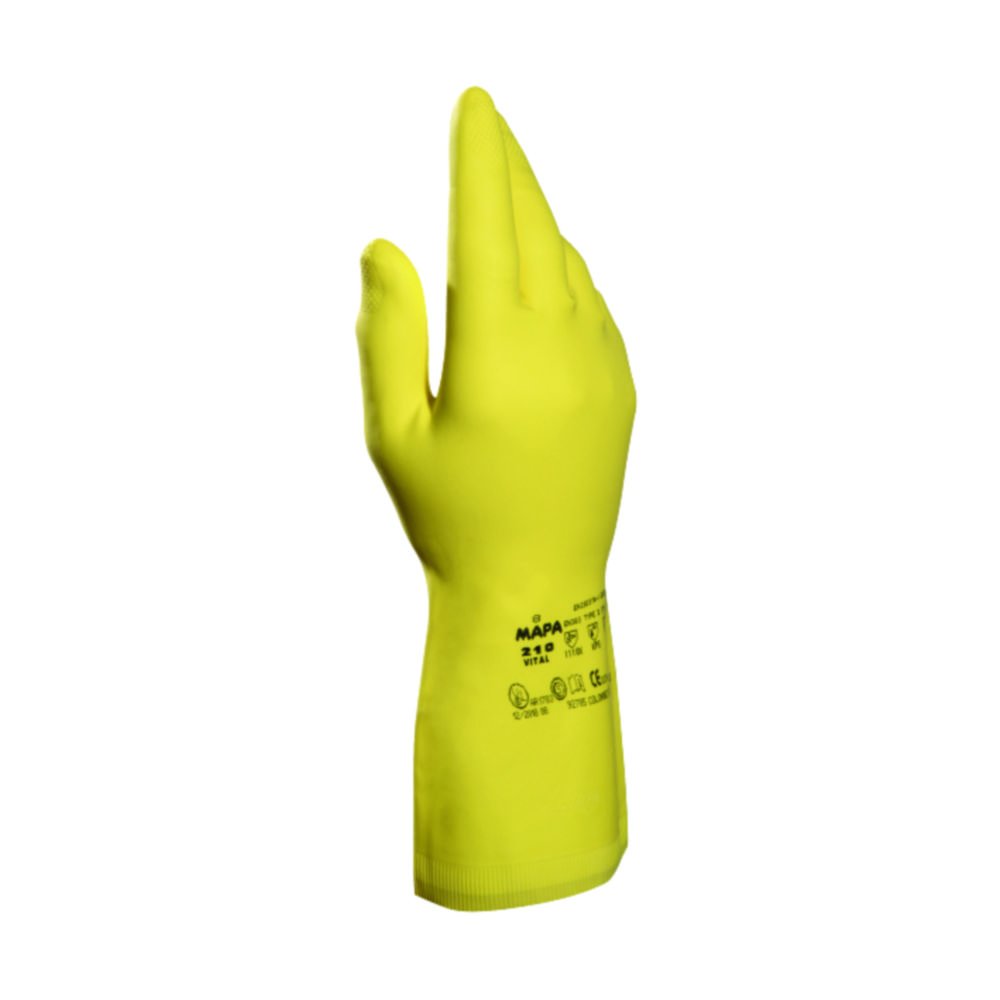 Protective gloves Vital 210, natural latex | Glove size: 9