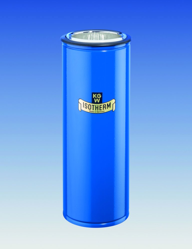 Dewar flasks with flange, cylindrical