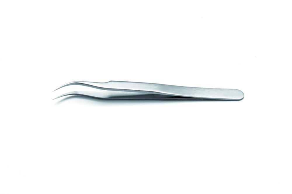 High Precision Tweezers, stainless steel | Version: Curved, extra fine