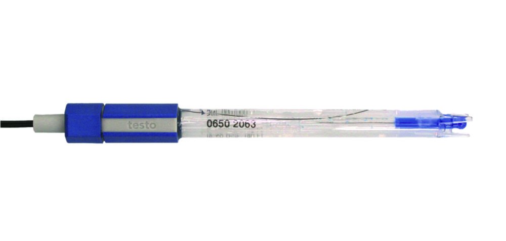 Electrodes de pH pour pH-mètre testo 206-pH3 | Description: Electrode pH universelle en plastique sans capteur de température