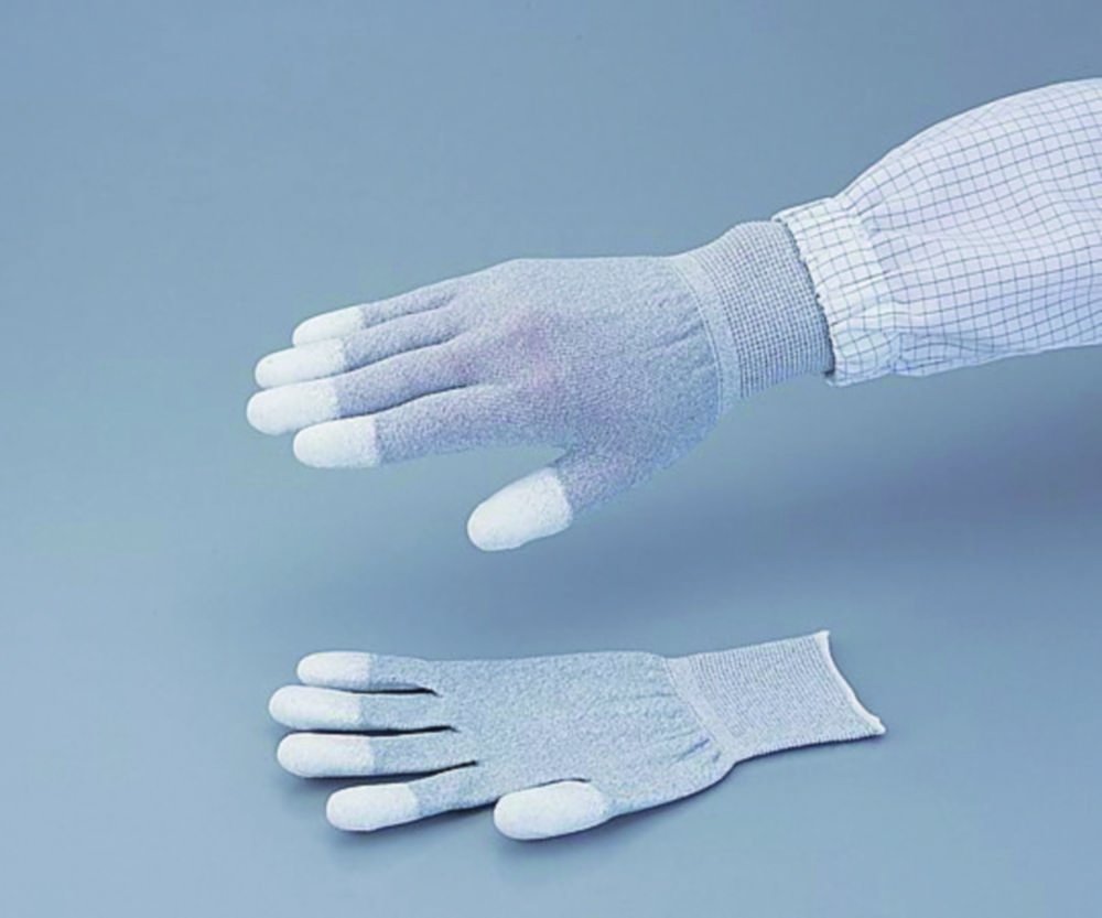 Conductive Gloves ASPURE,  Anti-static, grey, Nylon