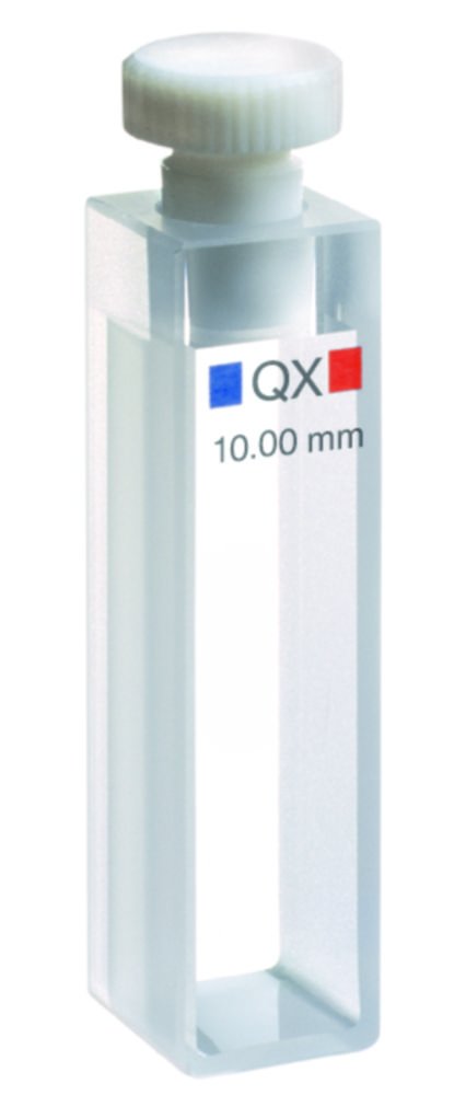 Macro cells for absorption measurement, NIR-range, quartz glass Extended Range