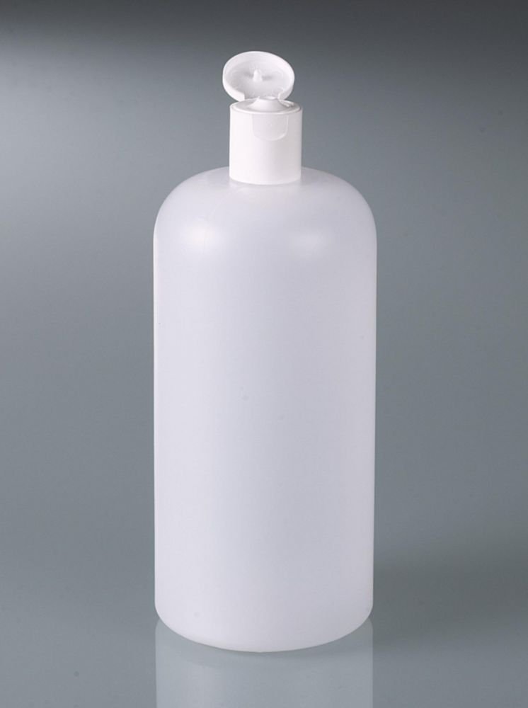 Rundflaschen, HDPE, mit Klappverschluss, PP | Nennvolumen: 1000 ml