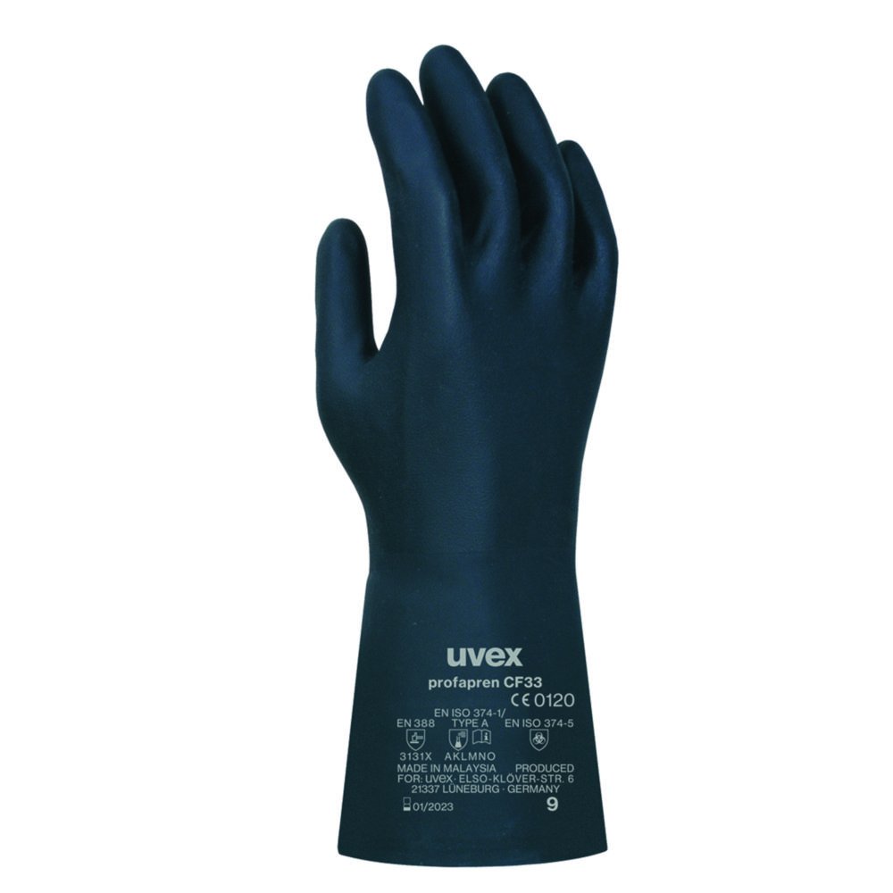 Chemical Protection Glove uvex profapren CF 33, Chloroprene/Latex | Glove size: 7