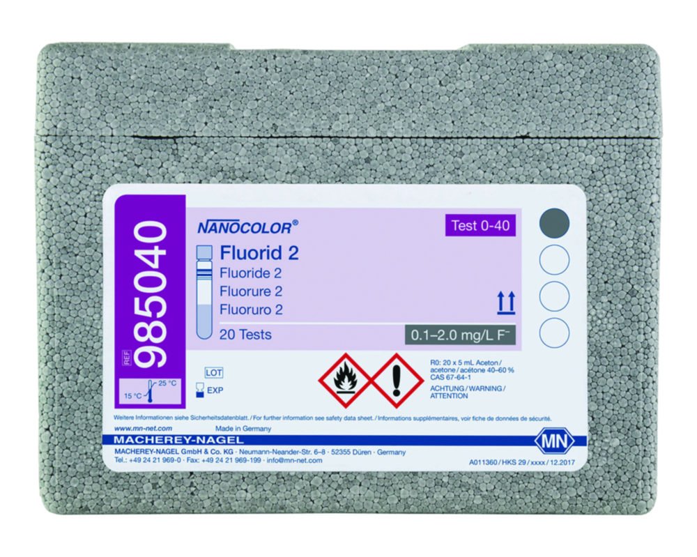 Tests en cuvettes rondes NANOCOLOR®Partie 1 | Description : Fluorur 2