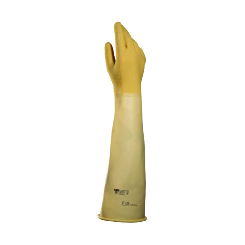 Chemical protective gloves Alto 285, natural latex | Glove size: 9