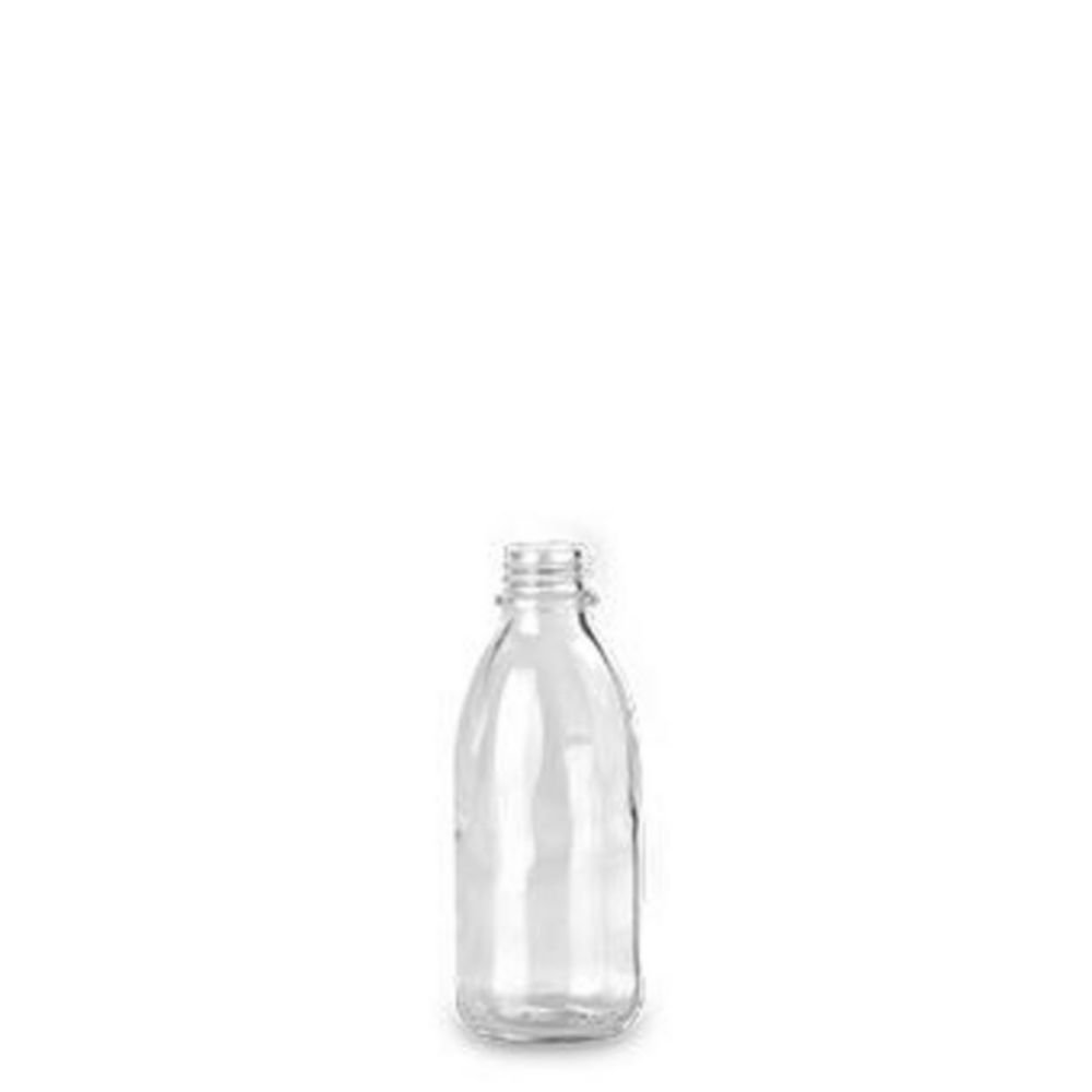 Enghalsflaschen, Kalk-Soda Glas, klar | Nennvolumen: 100 ml