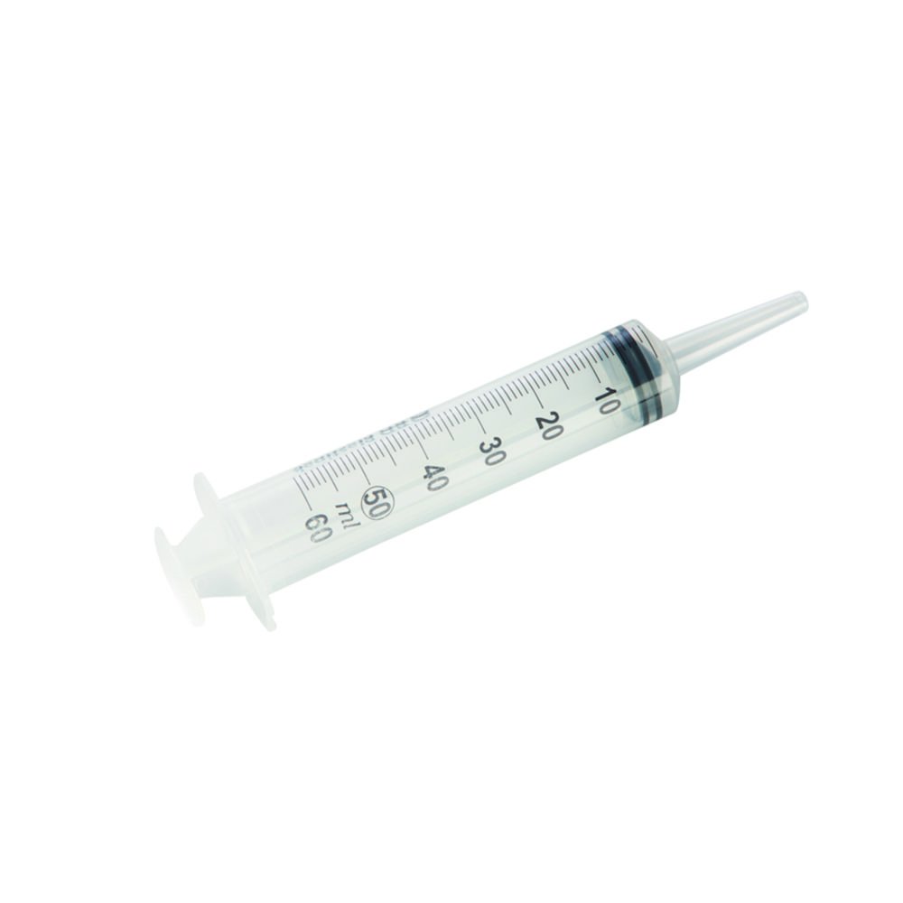 Disposable syringes, 3-piece, PP, sterile, with catheter hub | Volume ml: 50/60