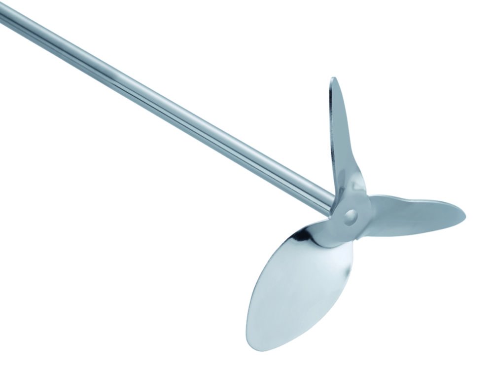 Propeller stirring rotors, 3-blade, stainless steel 1.4305