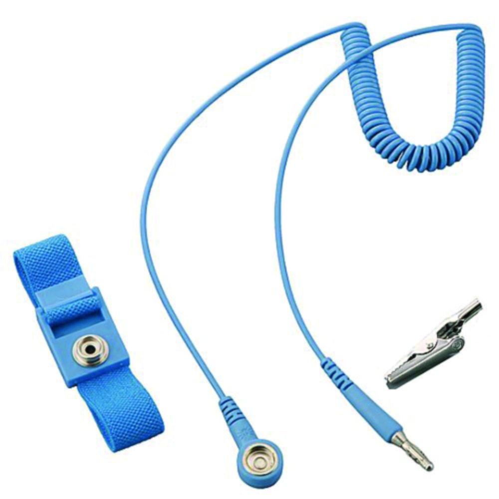 Bracelets ESD ASPURE, avec câble spiralé | Câble m: 3