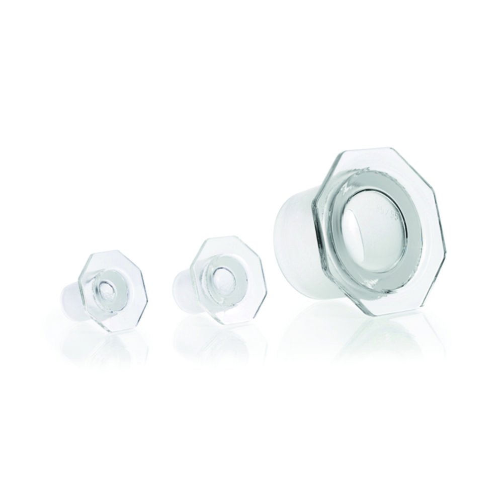 Ground joint stoppers, borosilicate glass 3.3, semi hollow | Ground size: NS45/40