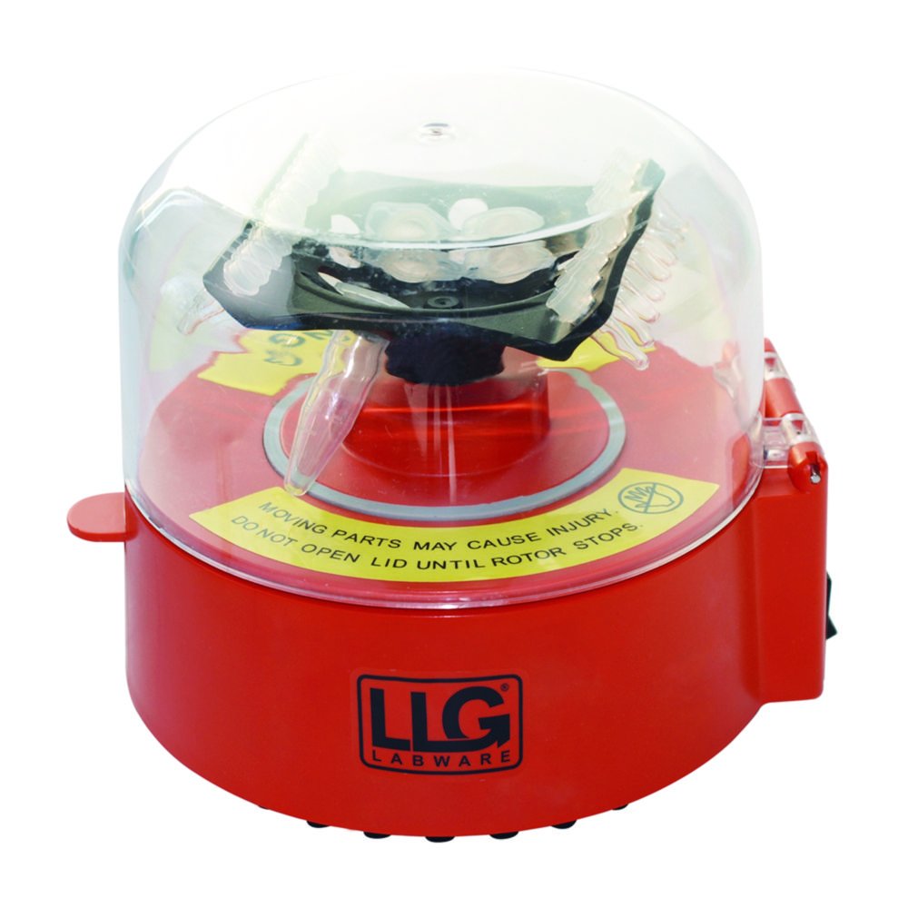 Mini centrifuges LLG-uniCFUGE 2 and LLG-uniCFUGE 2/5 | Description: LLG-uniCFUGE 2 with universal rotor