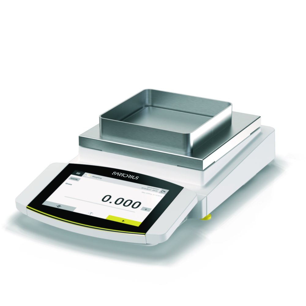 Precision balances Cubis® II, with stainless steel draft shield | Type: 1203S. MCA