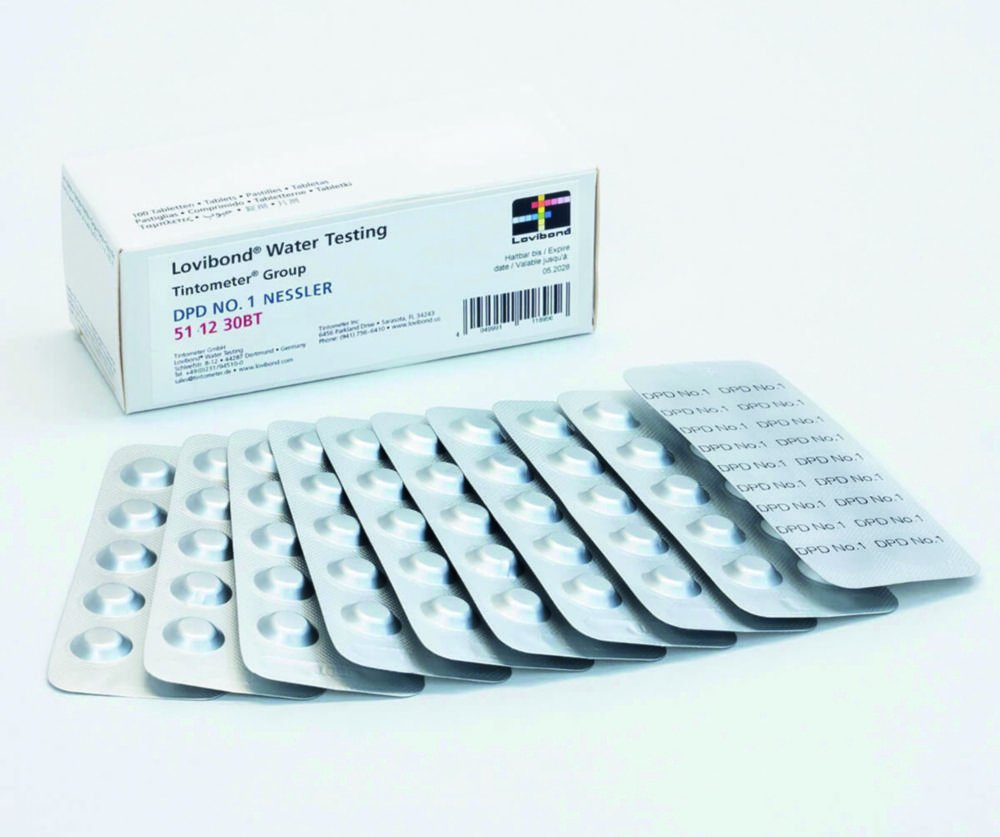 Tablettes de réactifs pour tube de Nessler