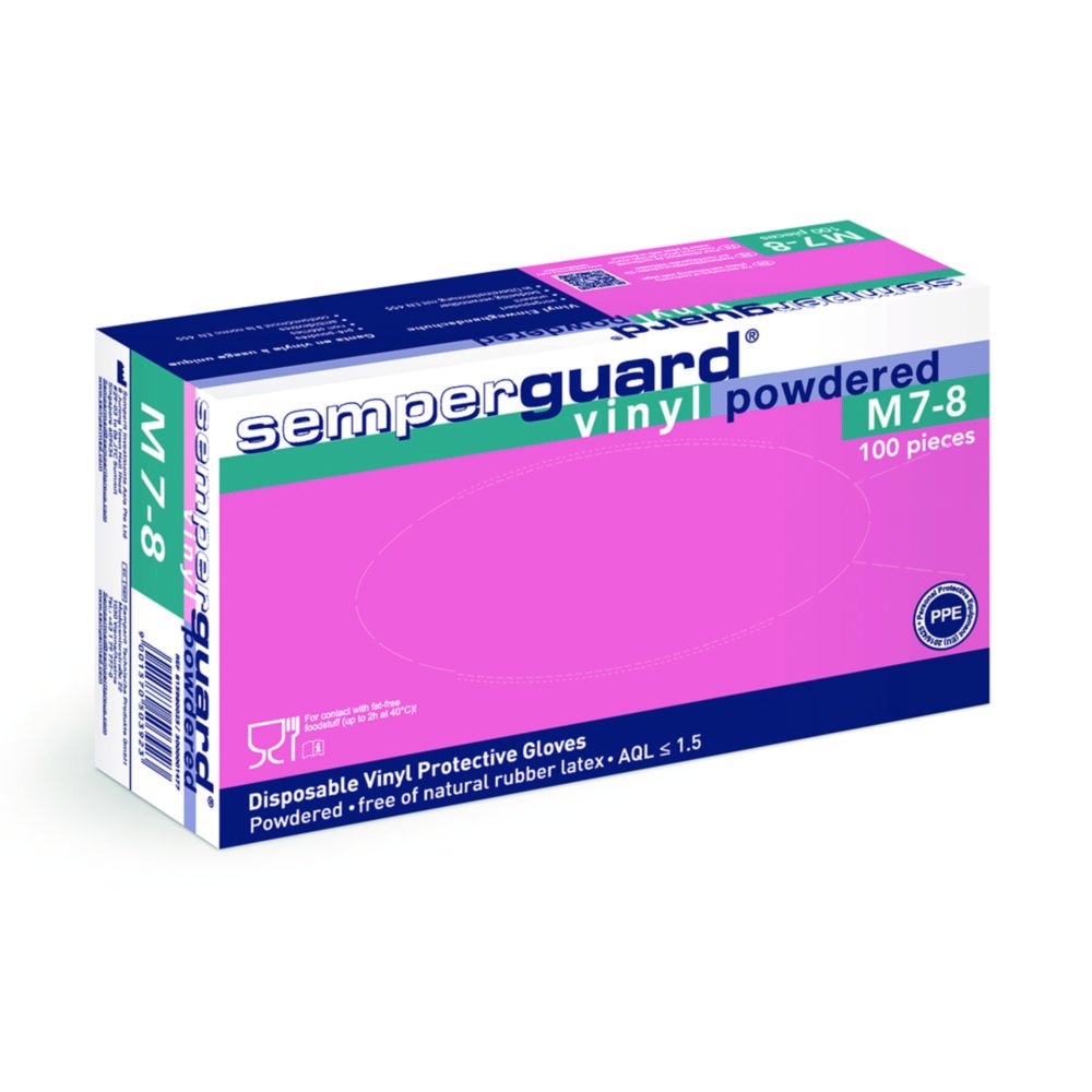 Disposable gloves, Semperguard® Vinyl, powdered