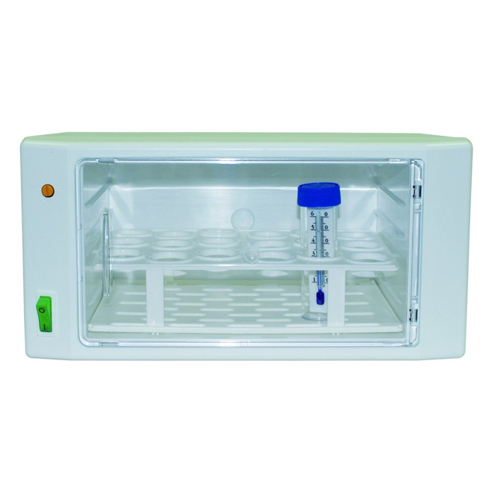 Mini-Inkubator CULTURA® M, mit Multirack und LLG-Min/Max Digital-Thermometer