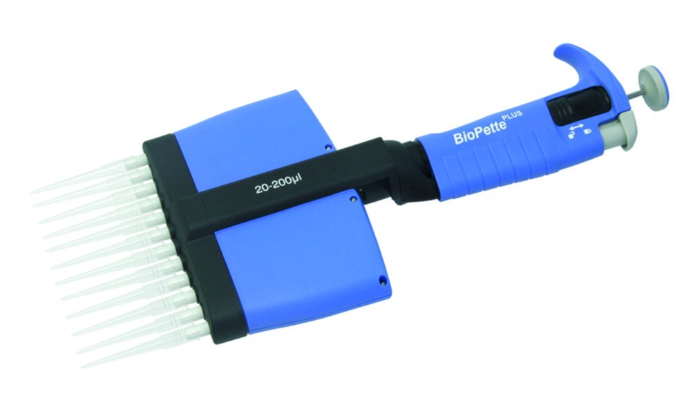 Mehrkanal-Mikroliterpipetten BioPette™ Plus, variabel | Volumen: 20 ... 200 µl