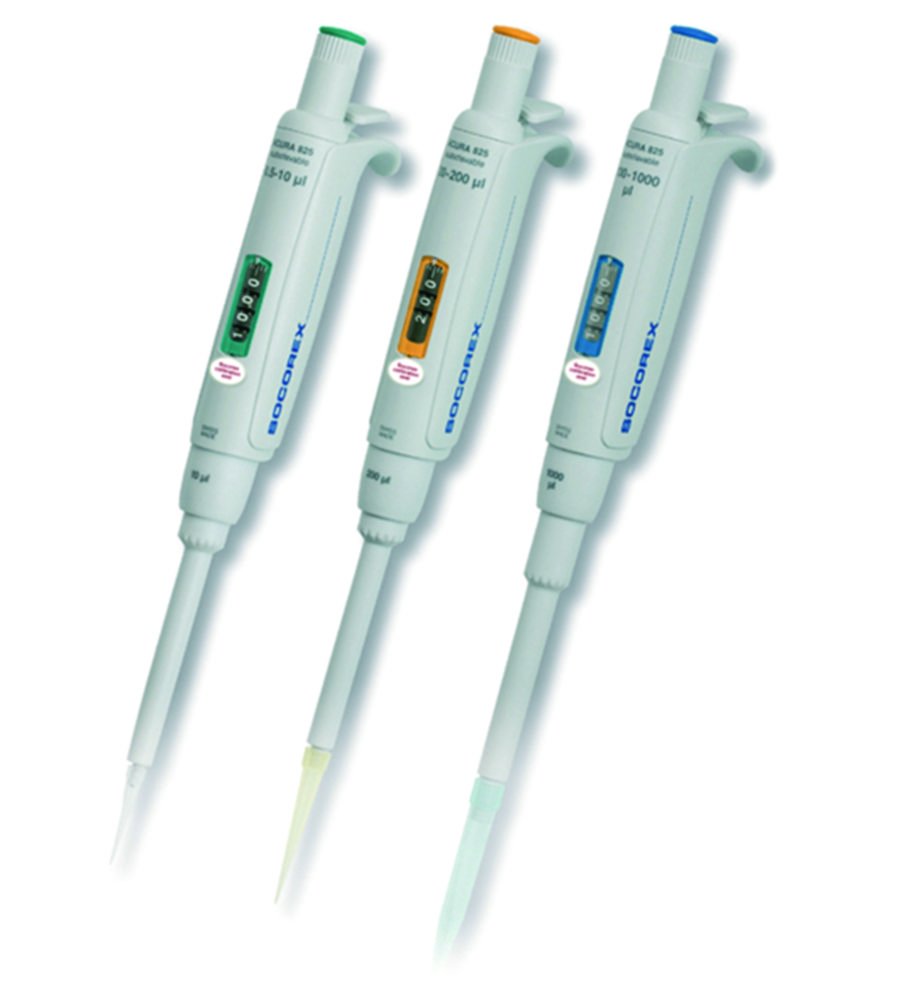 Single channel microliter pipettes Acura® manual 825, variable | Capacity: 10 ... 100 µl