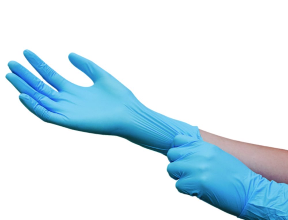 LLG-Disposable Gloves, standard long, Nitrile, Powder-Free | Glove size: S