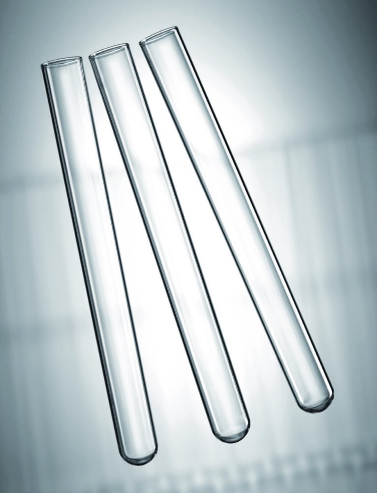 Tubes à essai, verre borosilicate 3.3 | Dimensions (ØxL): 30 x 200 mm