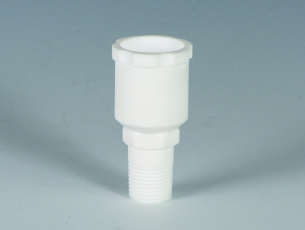 Connectors with ground joint, PTFE for Reactor lids | Thread: 3/4''