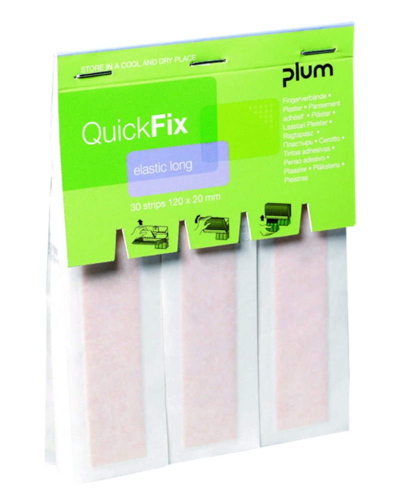 Pflasterspender QuickFix | Beschreibung: Nachfüllpackung QuickFix Fingerverbände, 120 x 20 mm, 30-teilig