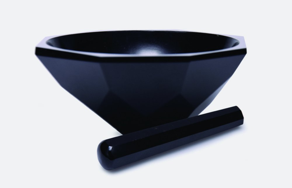 Mortar with pestle, agate stone | Capacity ml: 70