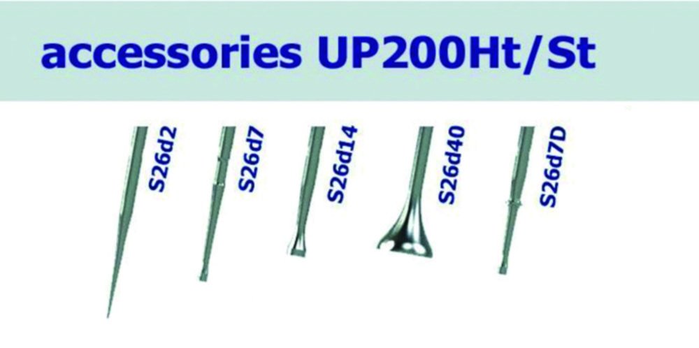 Sonotrodes for ultrasonic homogenisers UP200Ht / UP200St, titanium | Type: S26d40