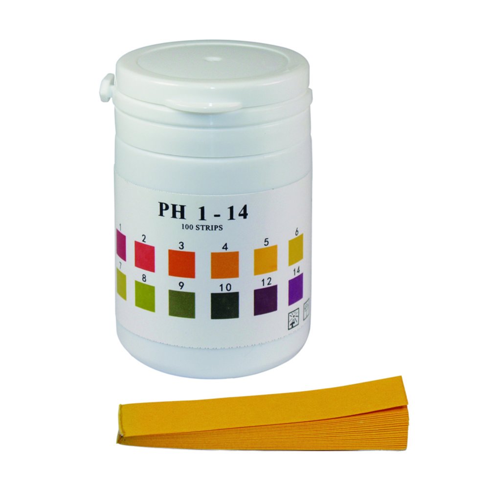 Papier indicateur - LLG, en bandelettes | Plage pH: 1 ... 14