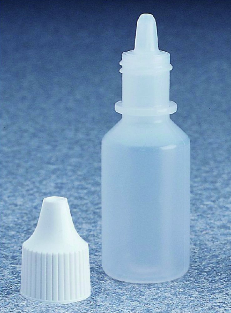 Dropper bottles Nalgene™, LDPE, with white caps | Nominal capacity: 4 ml
