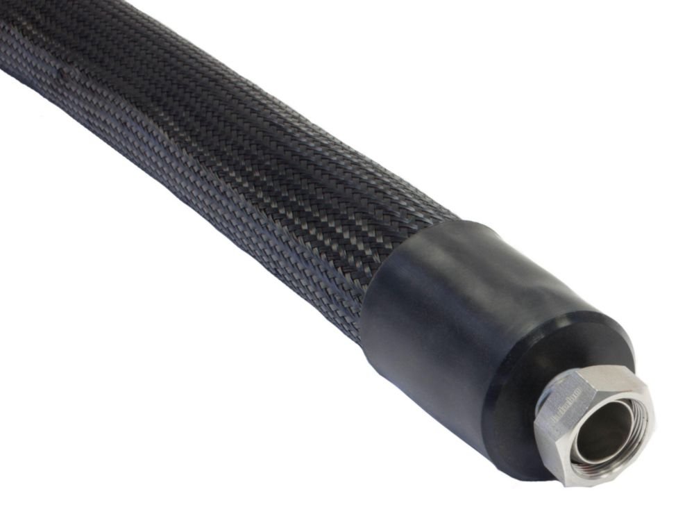 Temperature hoses for highly dynamic temperature control systems PRESTO™, stainless steel 1.4404, triple insulation | Connection: M30 x 1.5