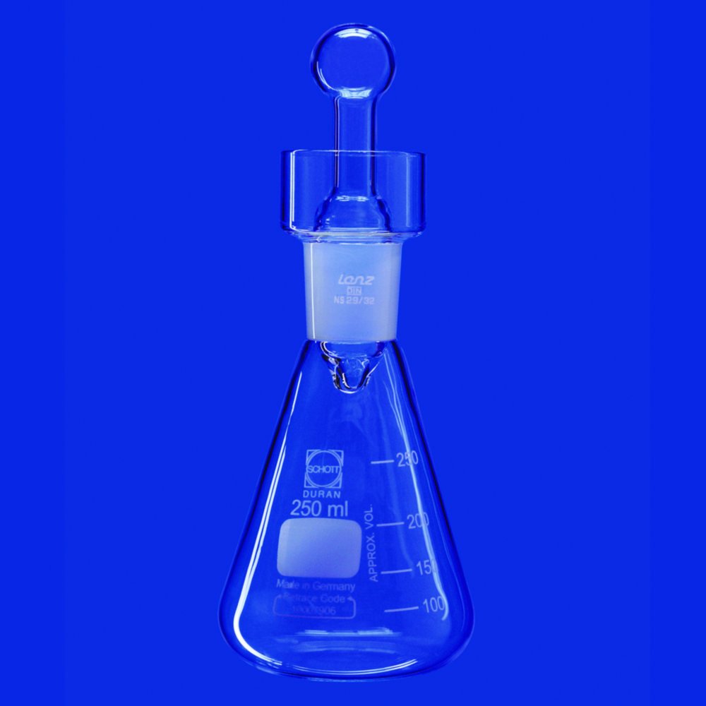 Iodine determination flasks, with collar, DURAN® | Nominal capacity: 100 ml